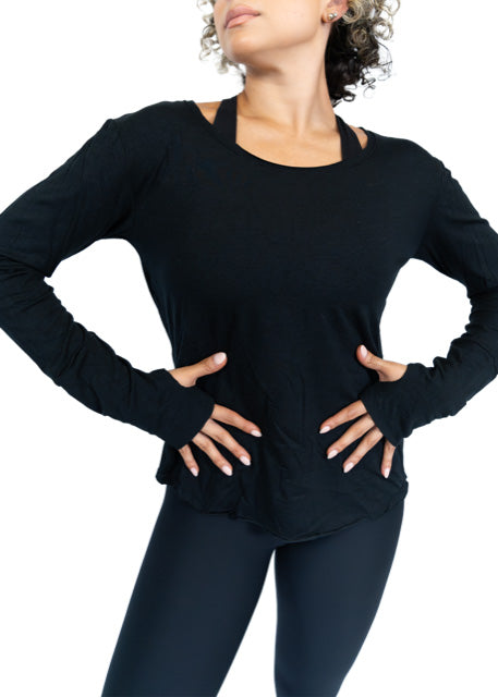 ON SALE L/S DROP SHOULDER TOP