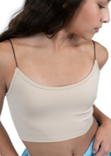 TUBULAR ELASTIC STRAP BRA TOP