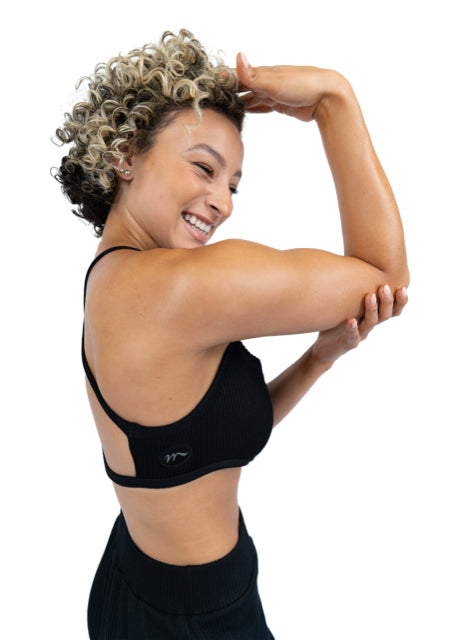 RIB KNIT BRA TOP
