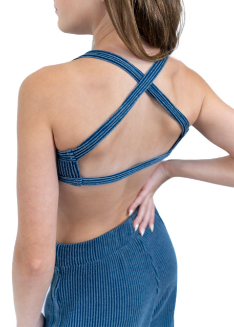 RIB KNIT BRA TOP