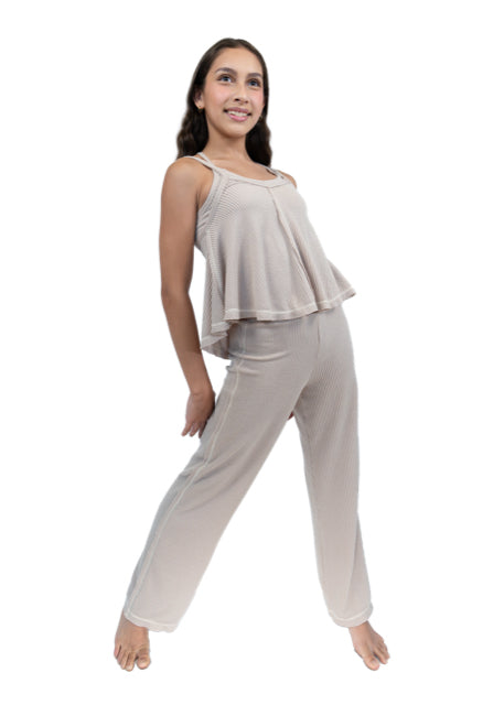 RIB KNIT LOUNGE PANTS