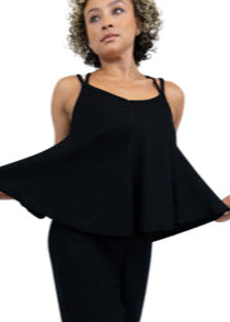 RIB KNIT FLOWY CAMISOLE